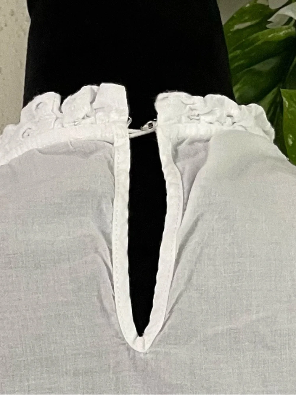 White blouse embroidered Maurices S summer light boho Cotton chi